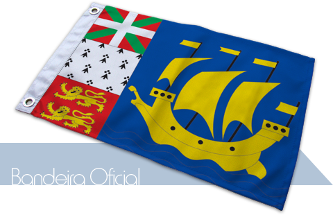 Bandeira St P. e Miquelon