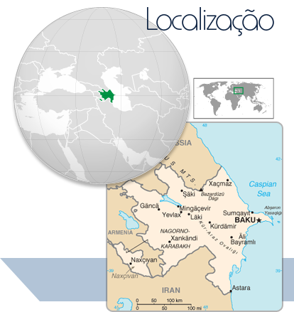 Localização Azerbaijão