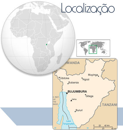 Localização Burundi