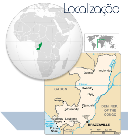 Localização Congo