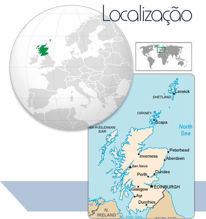 Localização Escócia