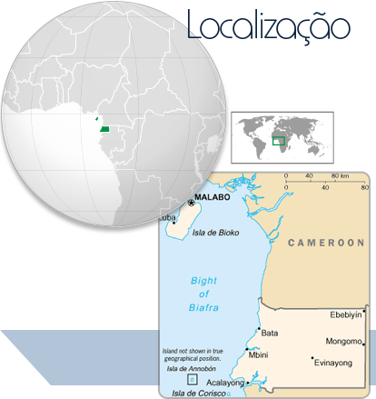 Localização Guiné Equatorial