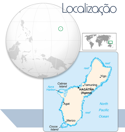 Localização Guam
