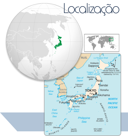 Localização Japão