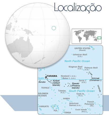 Localização Kiribati