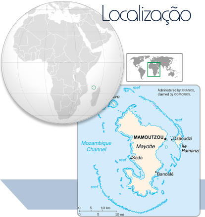 Localização Mayotte