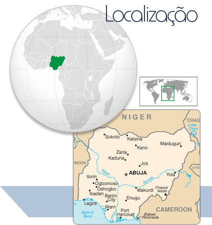 Localização Nigéria
