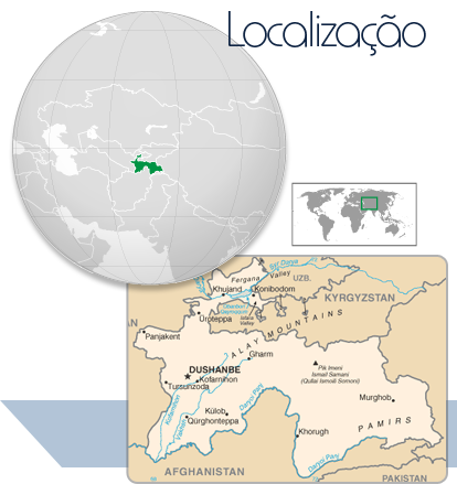 Localização Tadjiquistão